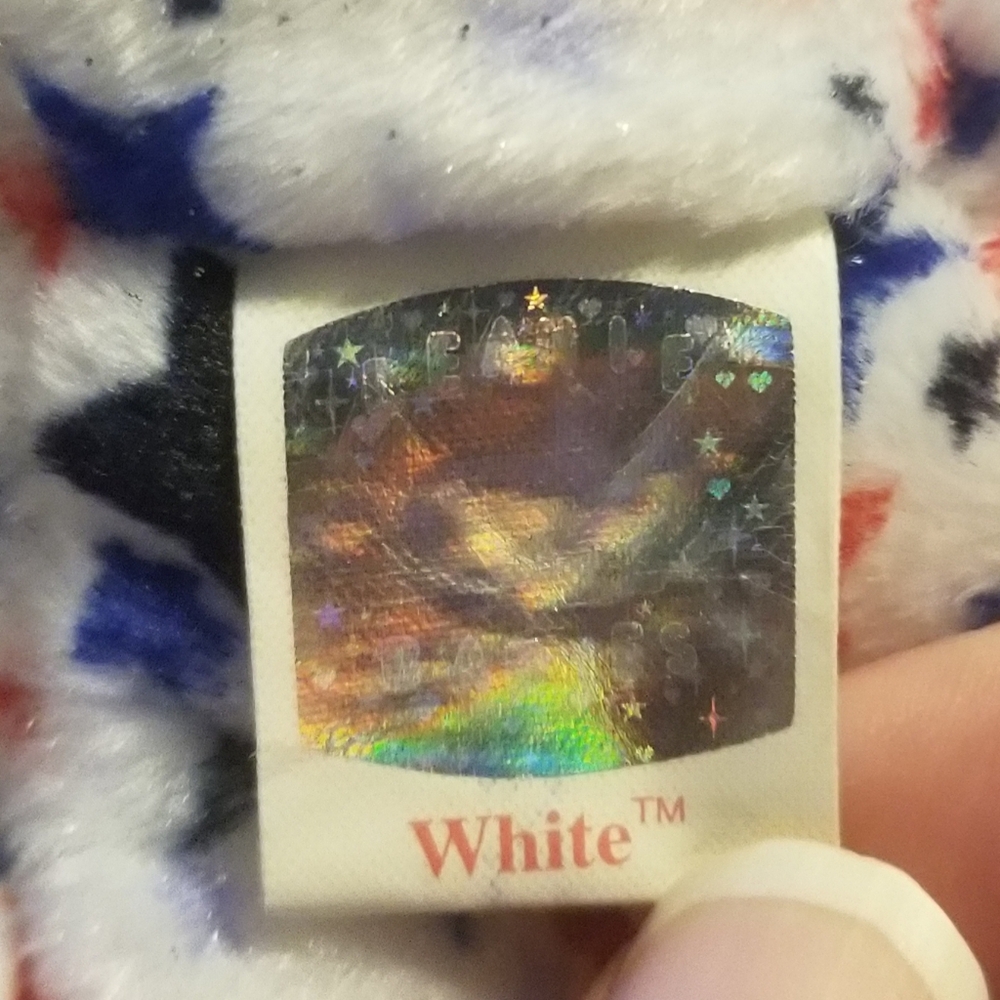 EUC "White" 2003 patriotic Beanie Baby - Picture 8 of 12